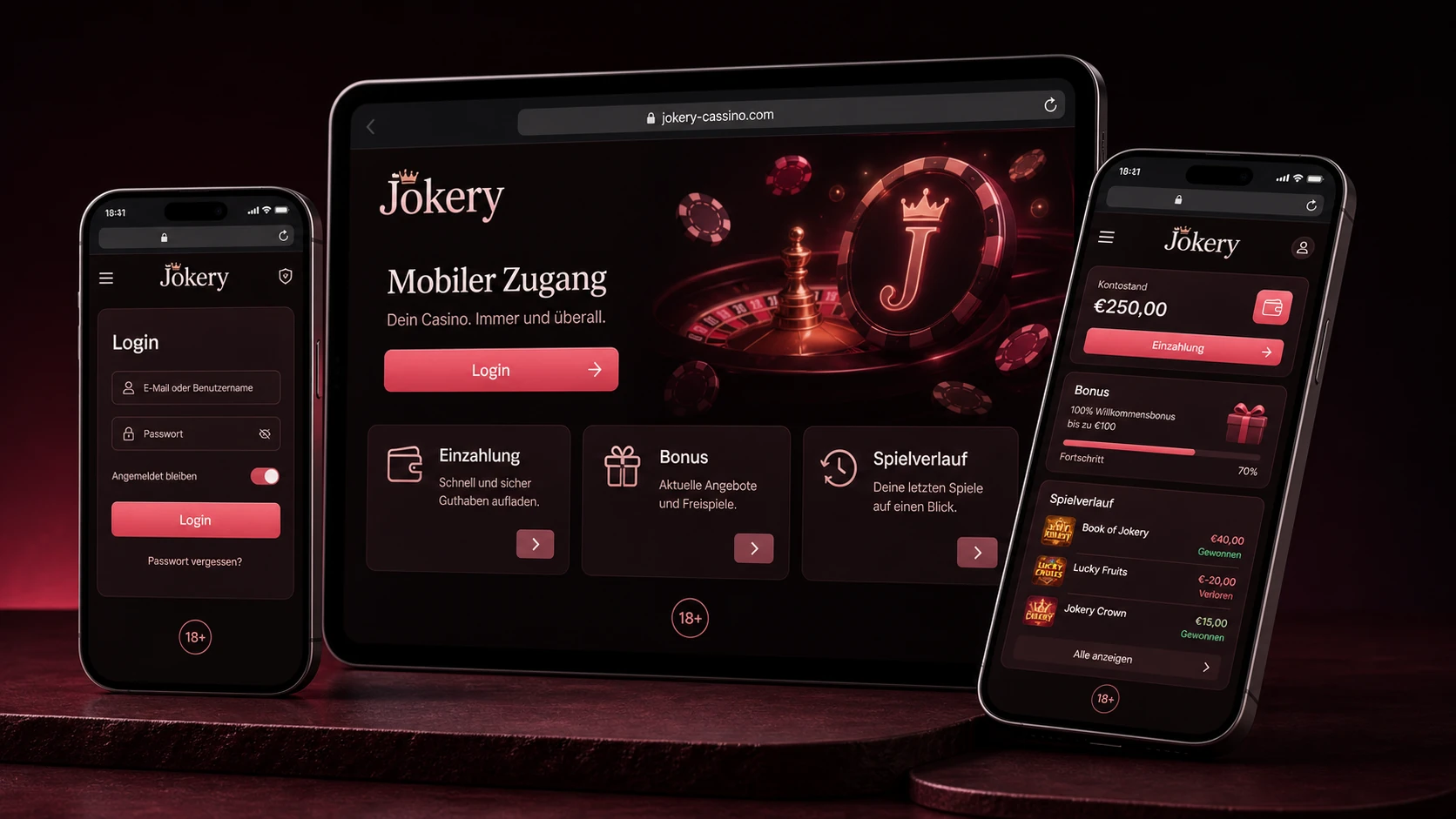Jokery Casino App und mobiler Zugang